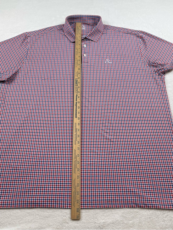 RHOBACK The patriot polo golf shirt men’s size 3XL Gingham check performance - Picture 11 of 12